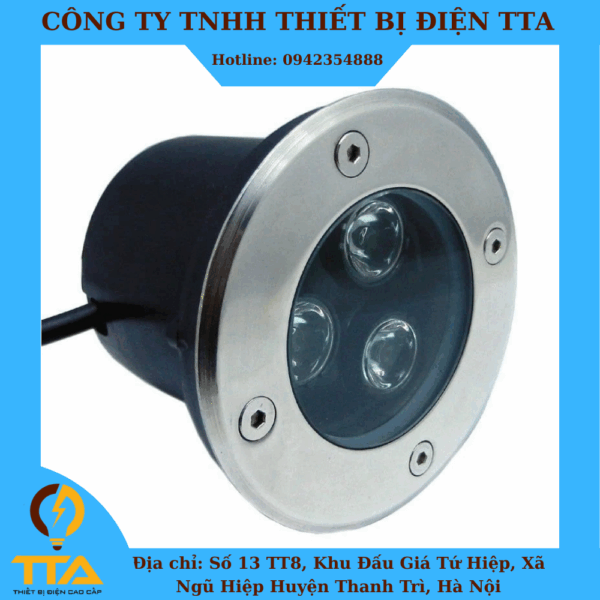 Đèn LED Âm Đất LP-AD01 Bridgelux (3W – 24W)/ Ánh Sáng 3000K