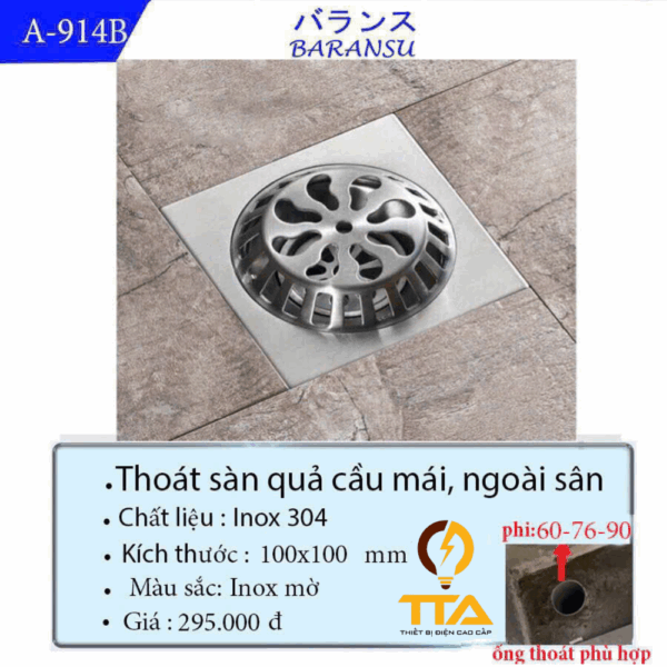 Ga Thoát Sàn Quả Cầu A-914B