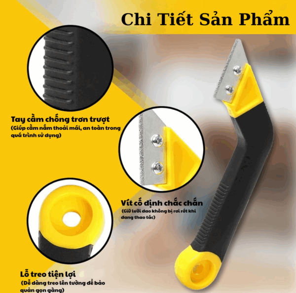 Bộ Dụng Cụ Cạo Ron Gạch Đa Năng