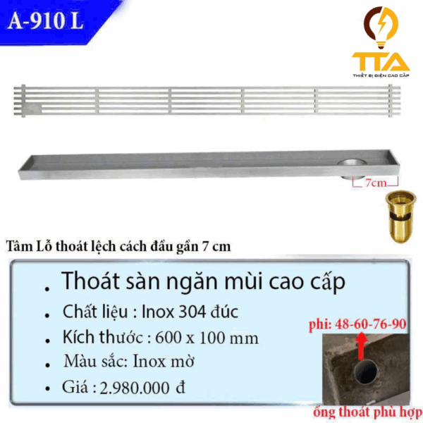 Ga Thoát Sàn A-910L
