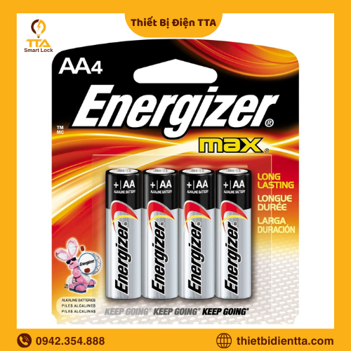 Khóa Thông Minh dùng pin Energizer phổ biến 