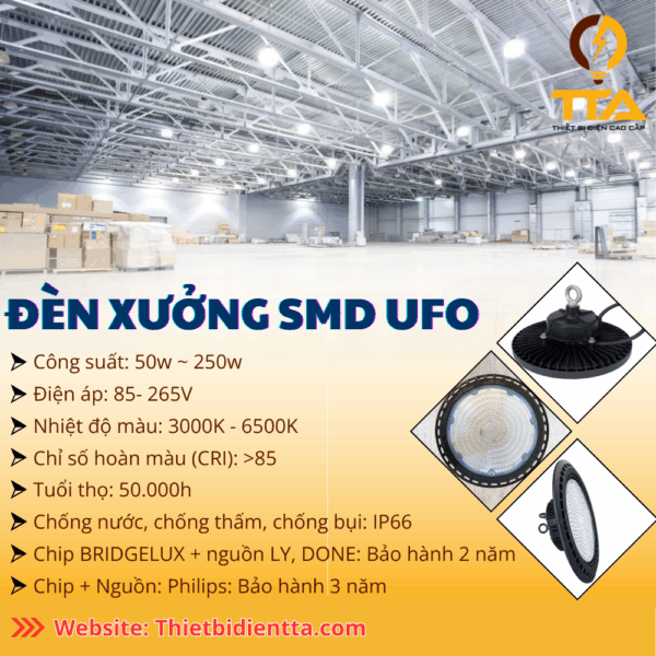 ĐÈN XƯỞNG SMD UFO - B